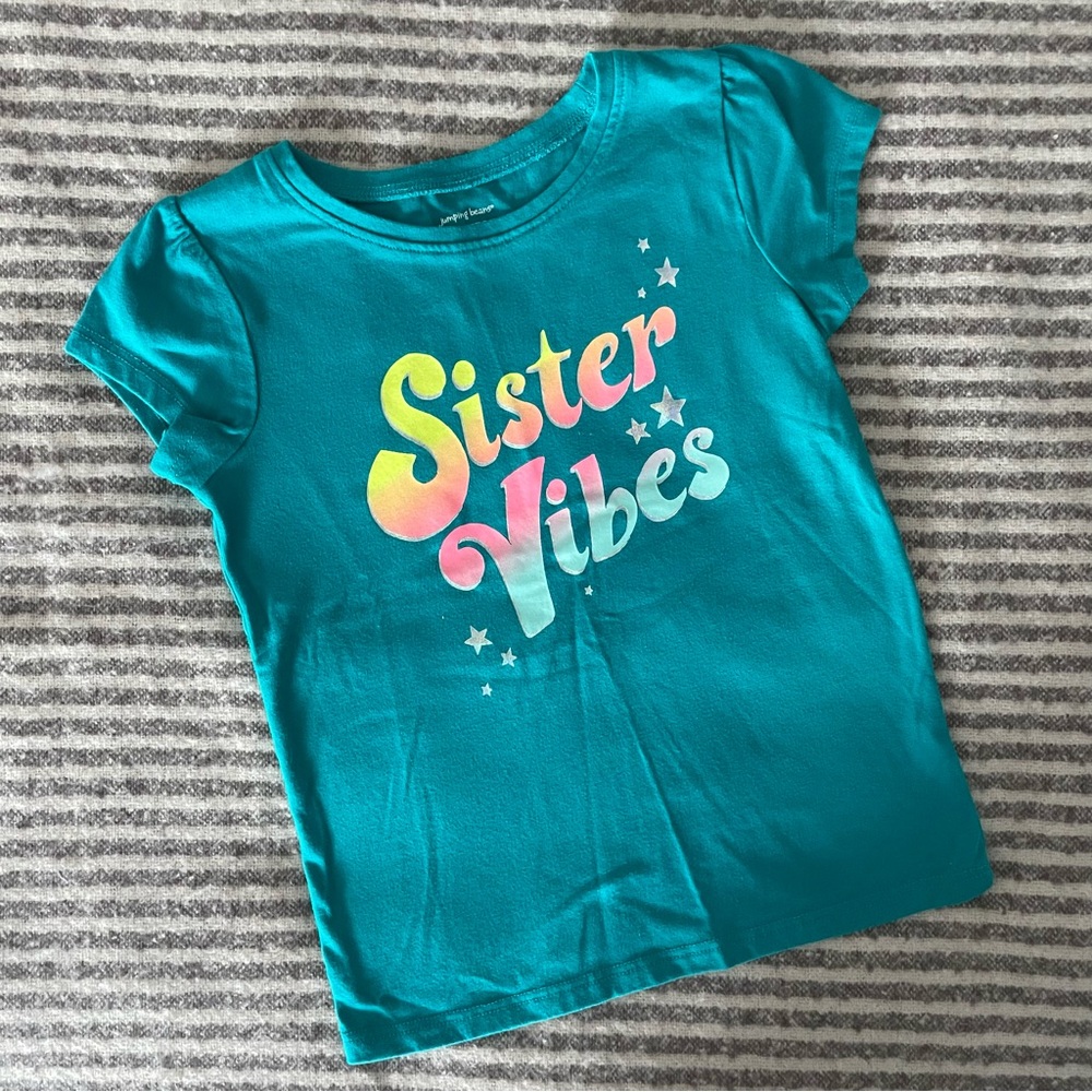 EUC SISTER VIBES TEES (4T & 2T)